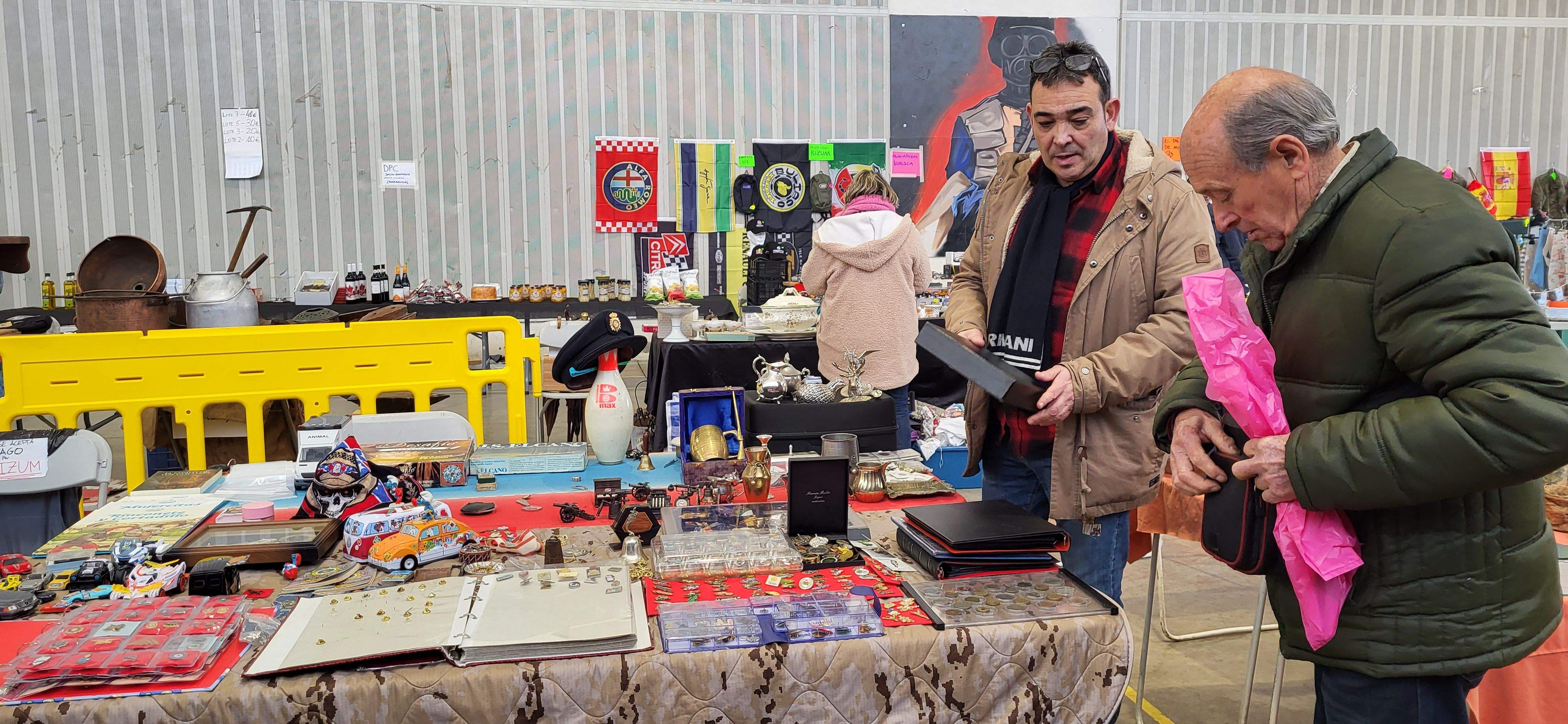 Mercado de trueque celebrado en Tierz. Foto: Mercedes Manterola