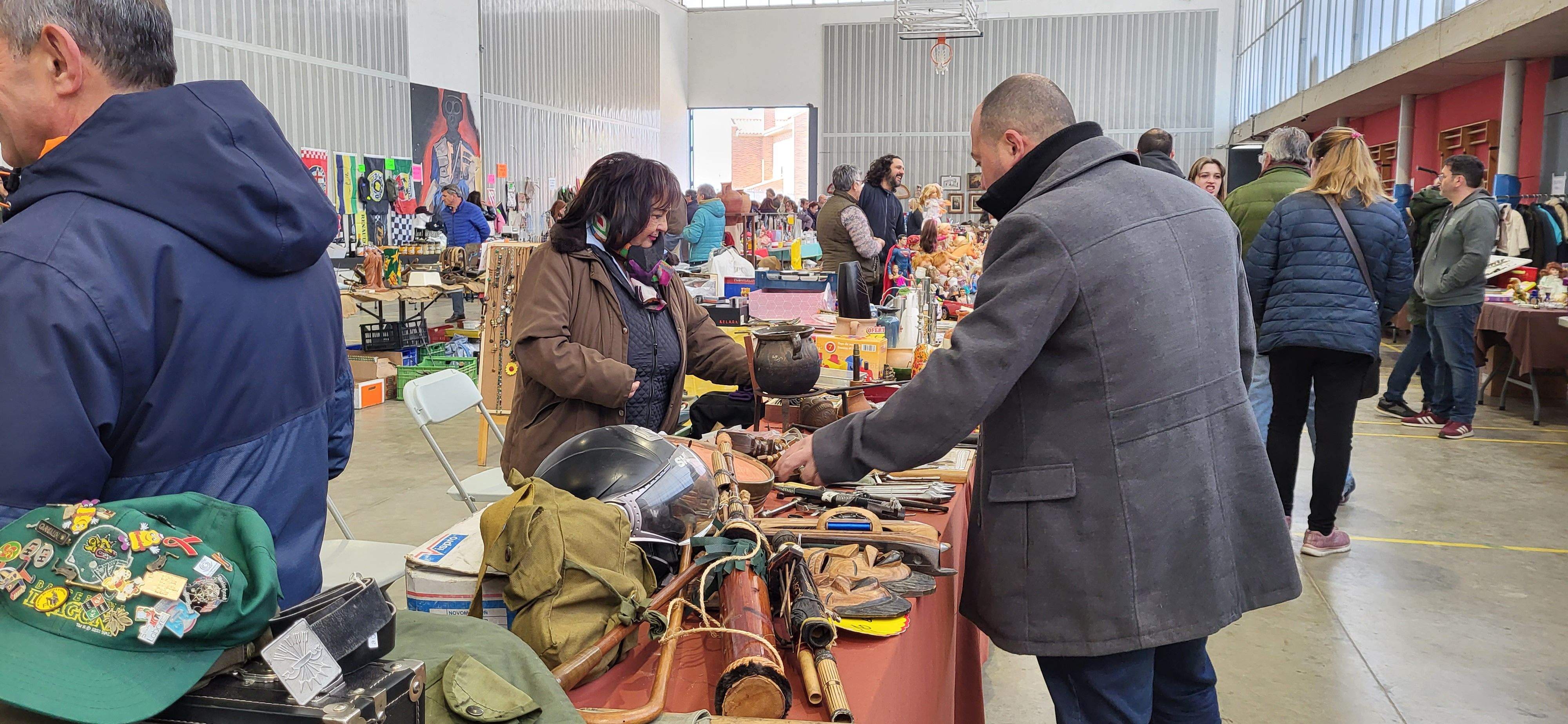 Mercado de trueque celebrado en Tierz. Foto: Mercedes Manterola
