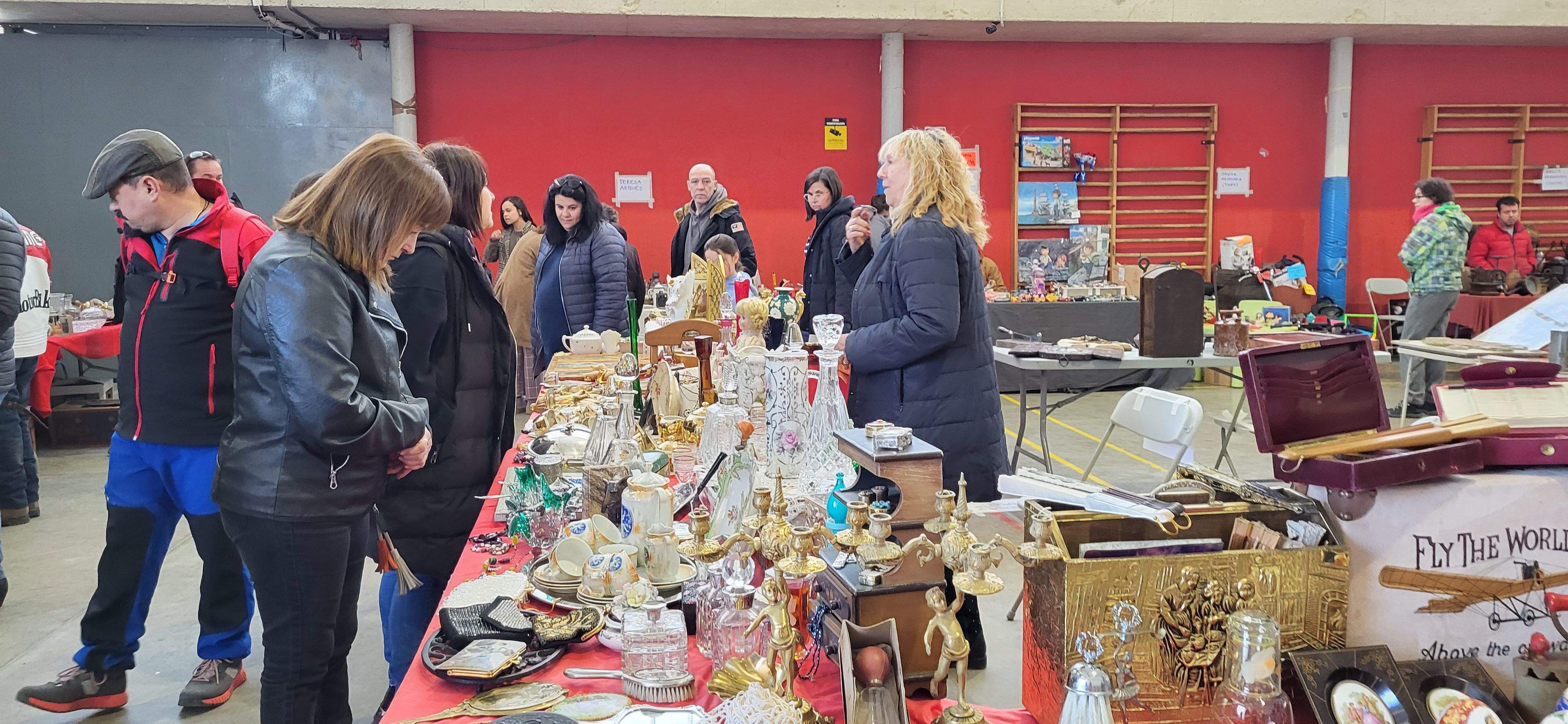 Mercado de trueque celebrado en Tierz. Foto: Mercedes Manterola