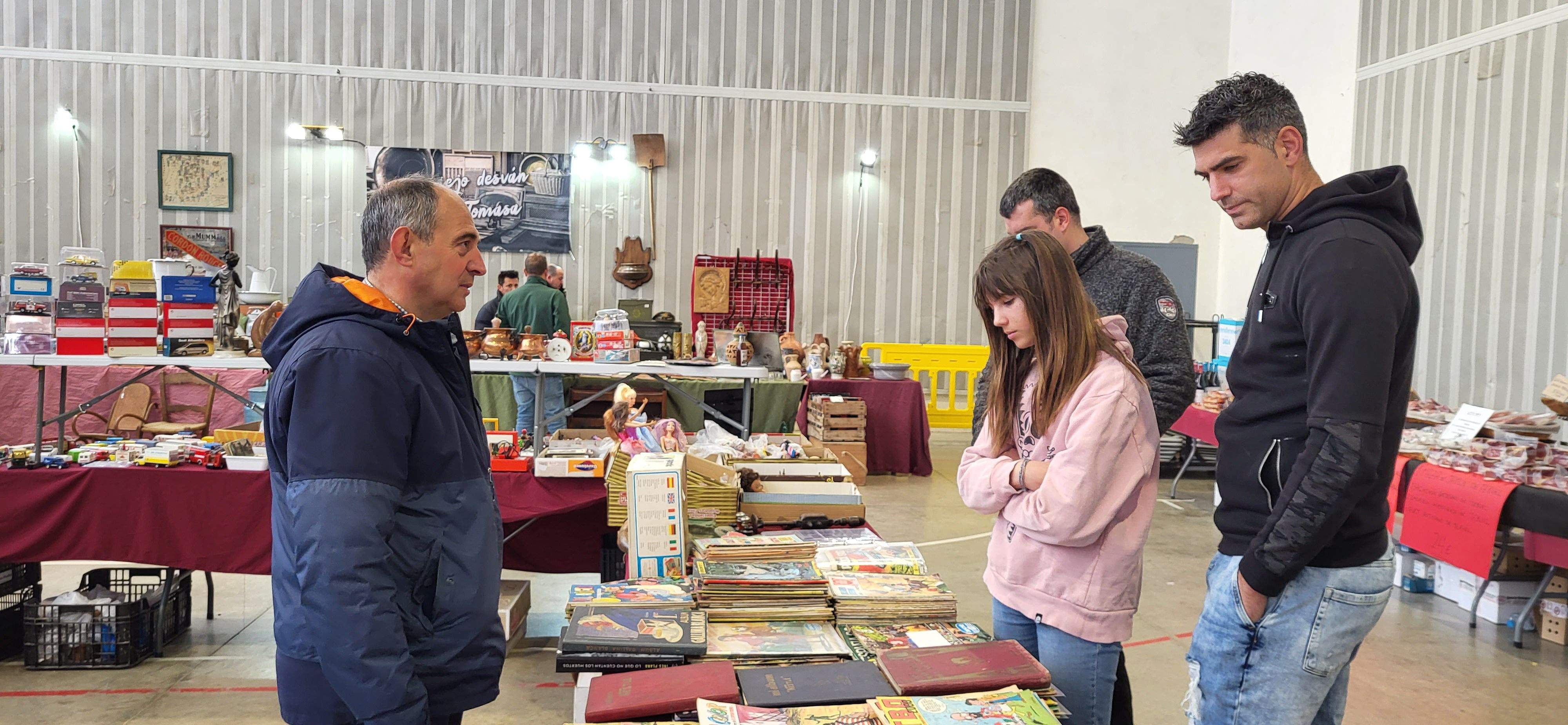 Mercado de trueque celebrado en Tierz. Foto: Mercedes Manterola