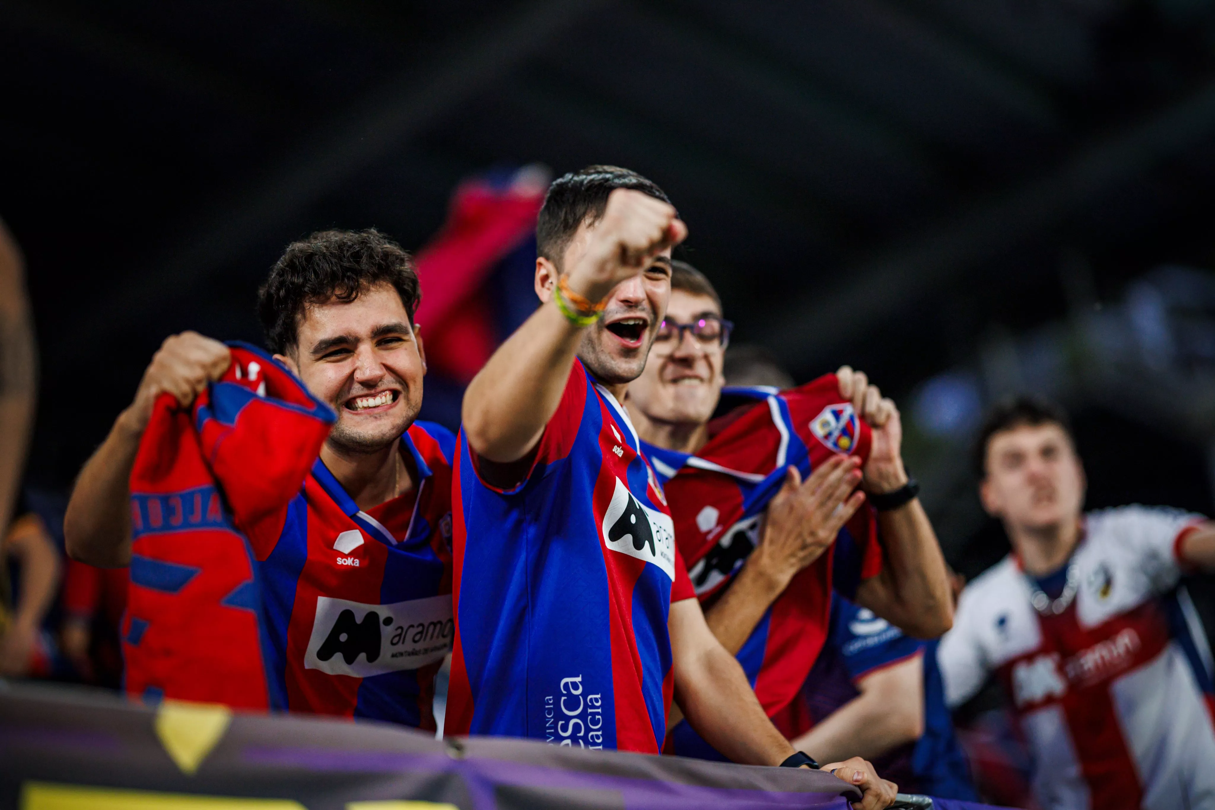 Aficionados del Huesca en el partido contra el Sant Andreu. Foto: SD Huesca