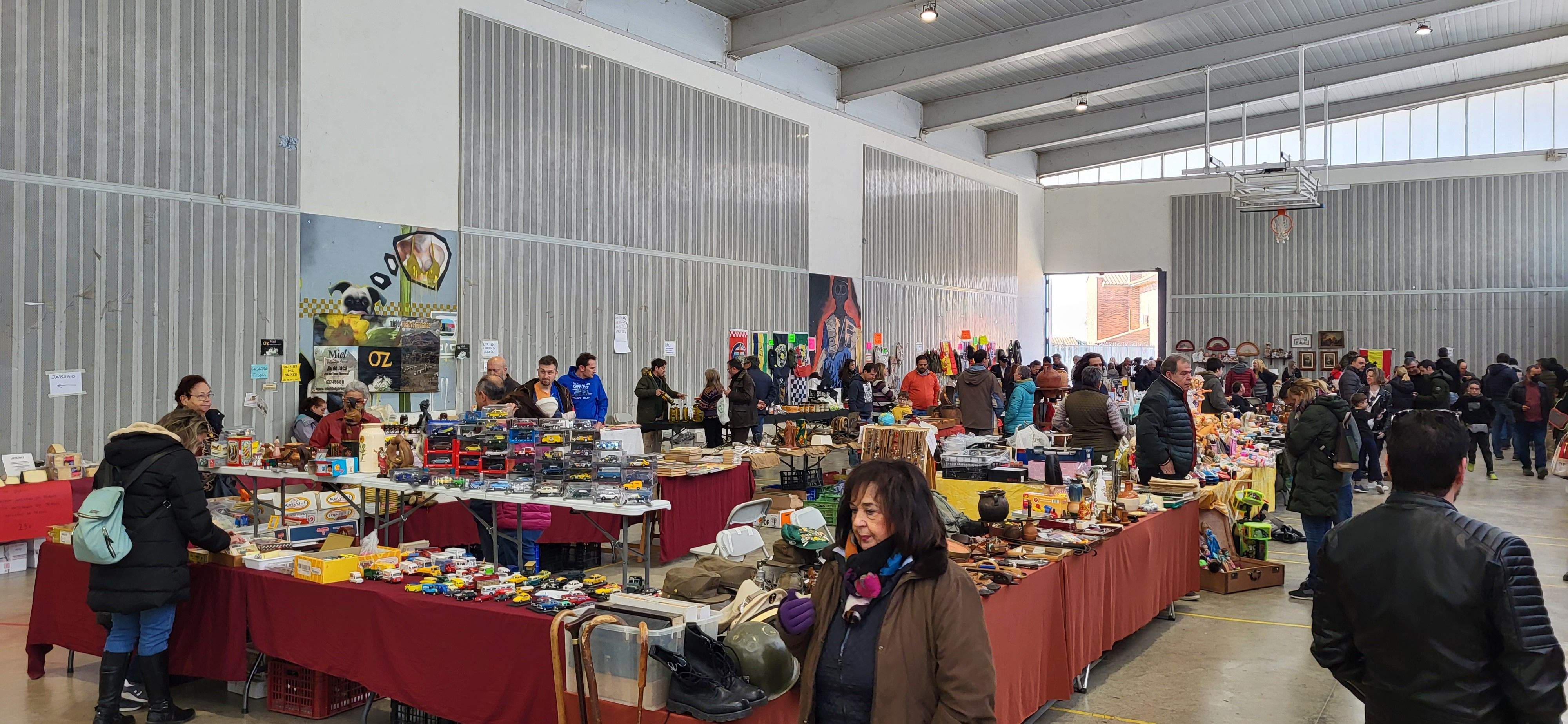 Mercado de trueque celebrado en Tierz. Foto: Mercedes Manterola