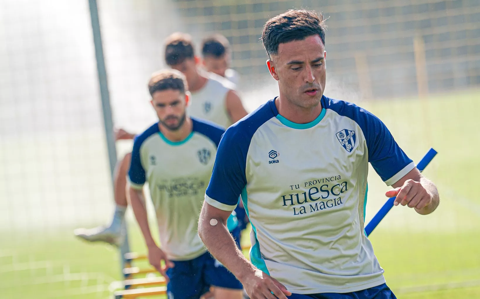 El Huesca regresa al trabajo con Cristian Herrera como novedad. Foto: SD Huesca