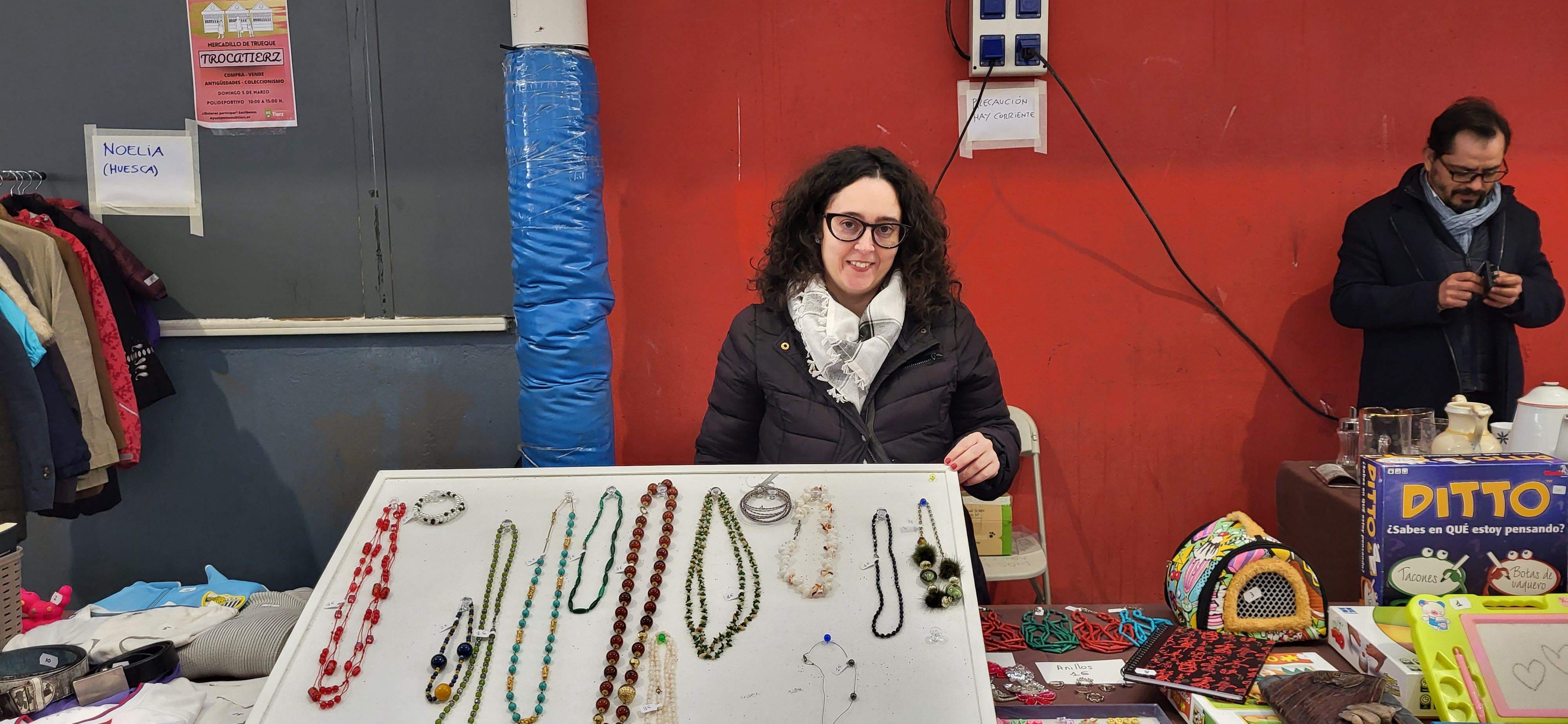 Mercado de trueque celebrado en Tierz. Foto: Mercedes Manterola