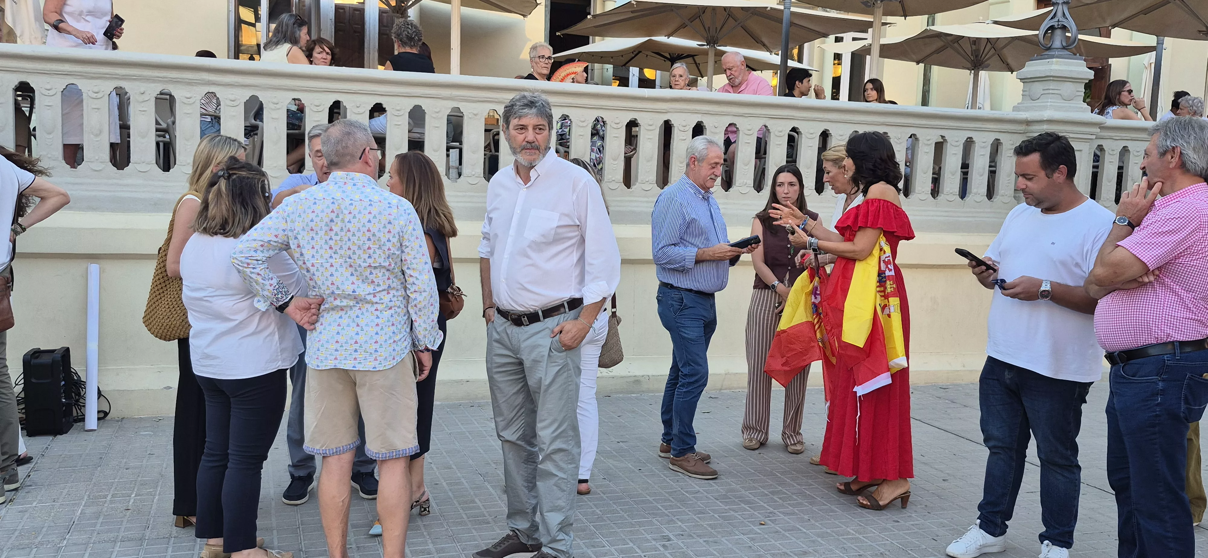 Concentración en la ciudad de Huesca en apoyo a Ceuta. Foto Myriam Martínez