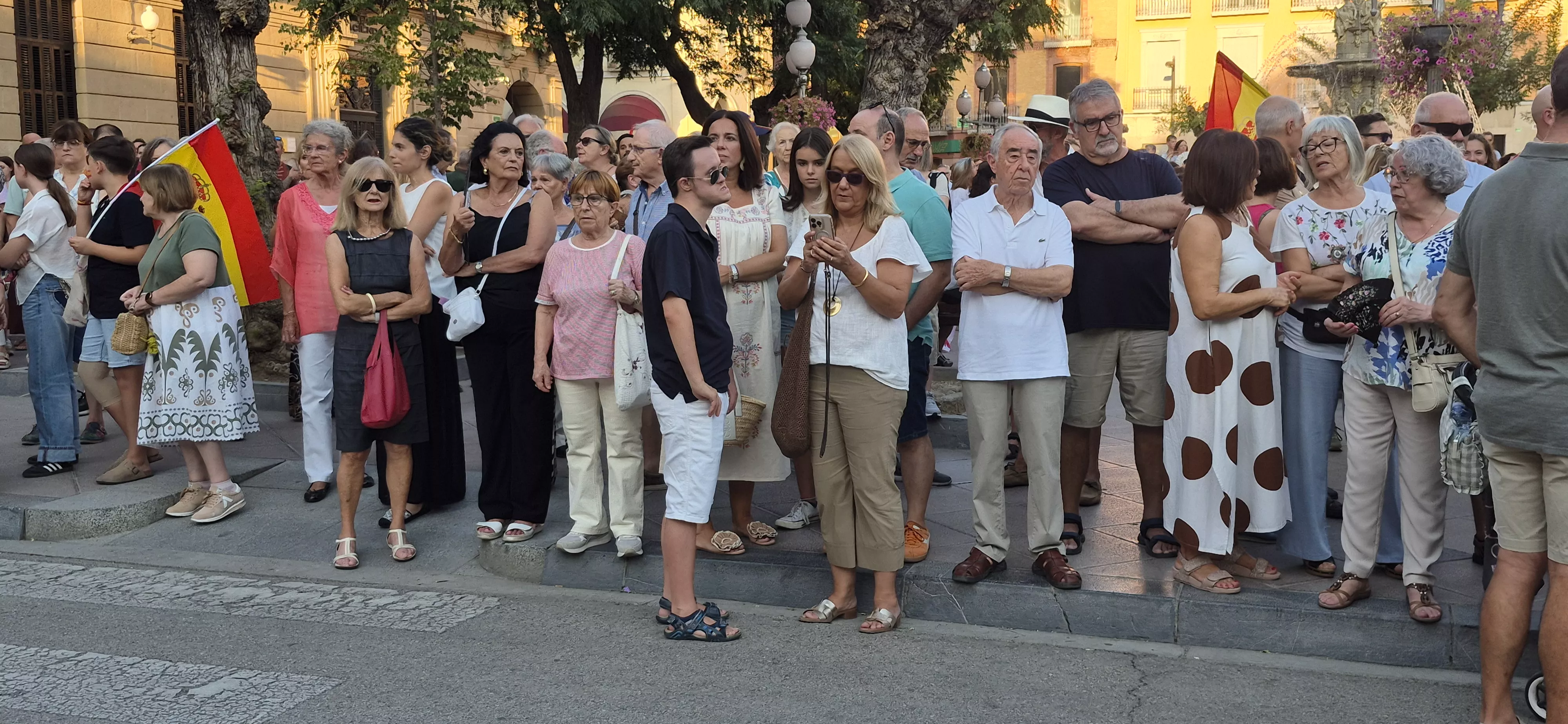 Concentración en la ciudad de Huesca en apoyo a Ceuta. Foto Myriam Martínez