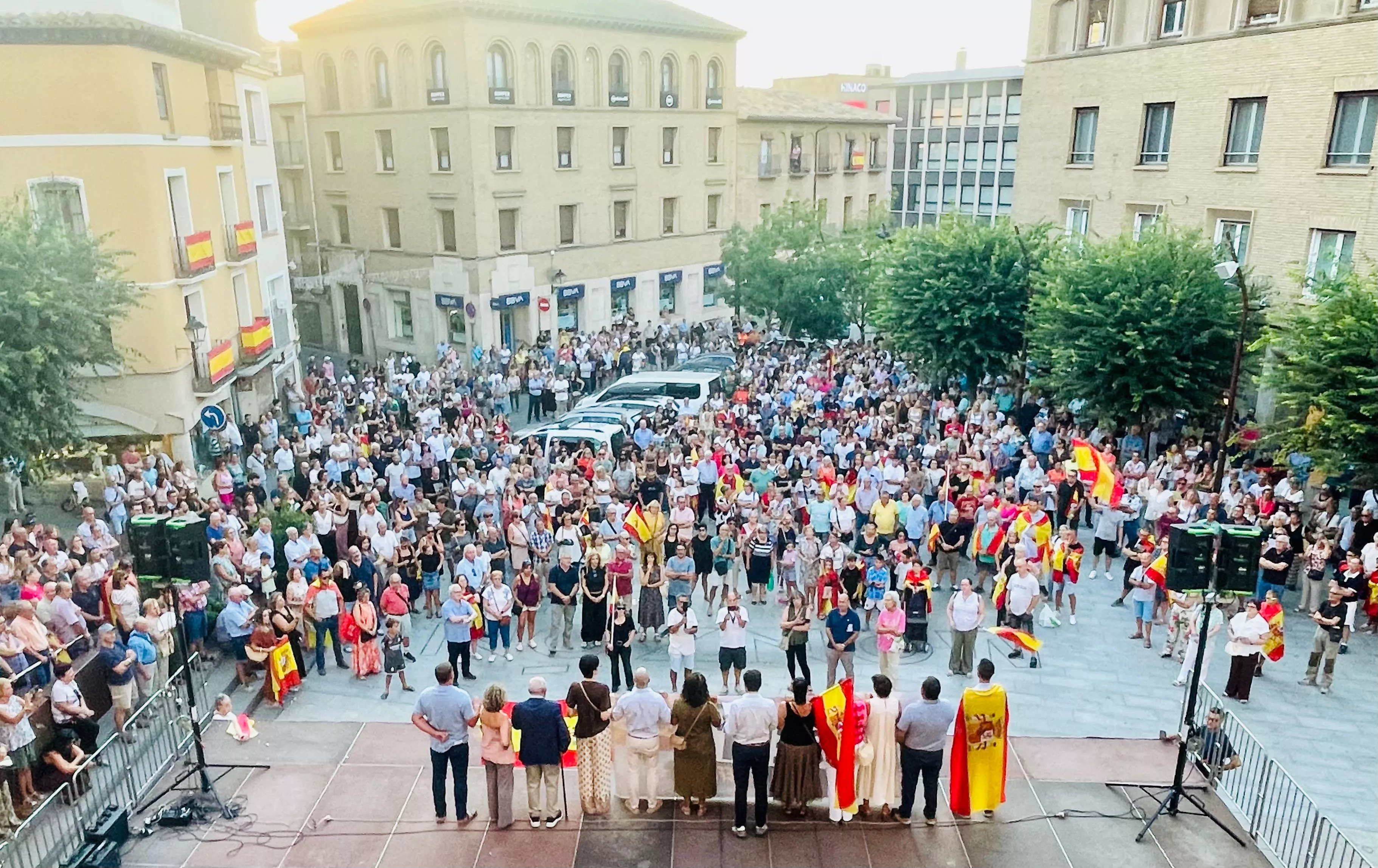 Concentración en Monzón en apoyo a Ceuta. 