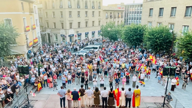 Concentración en Monzón en apoyo a Ceuta. Concentración en Monzón en apoyo a Ceuta.