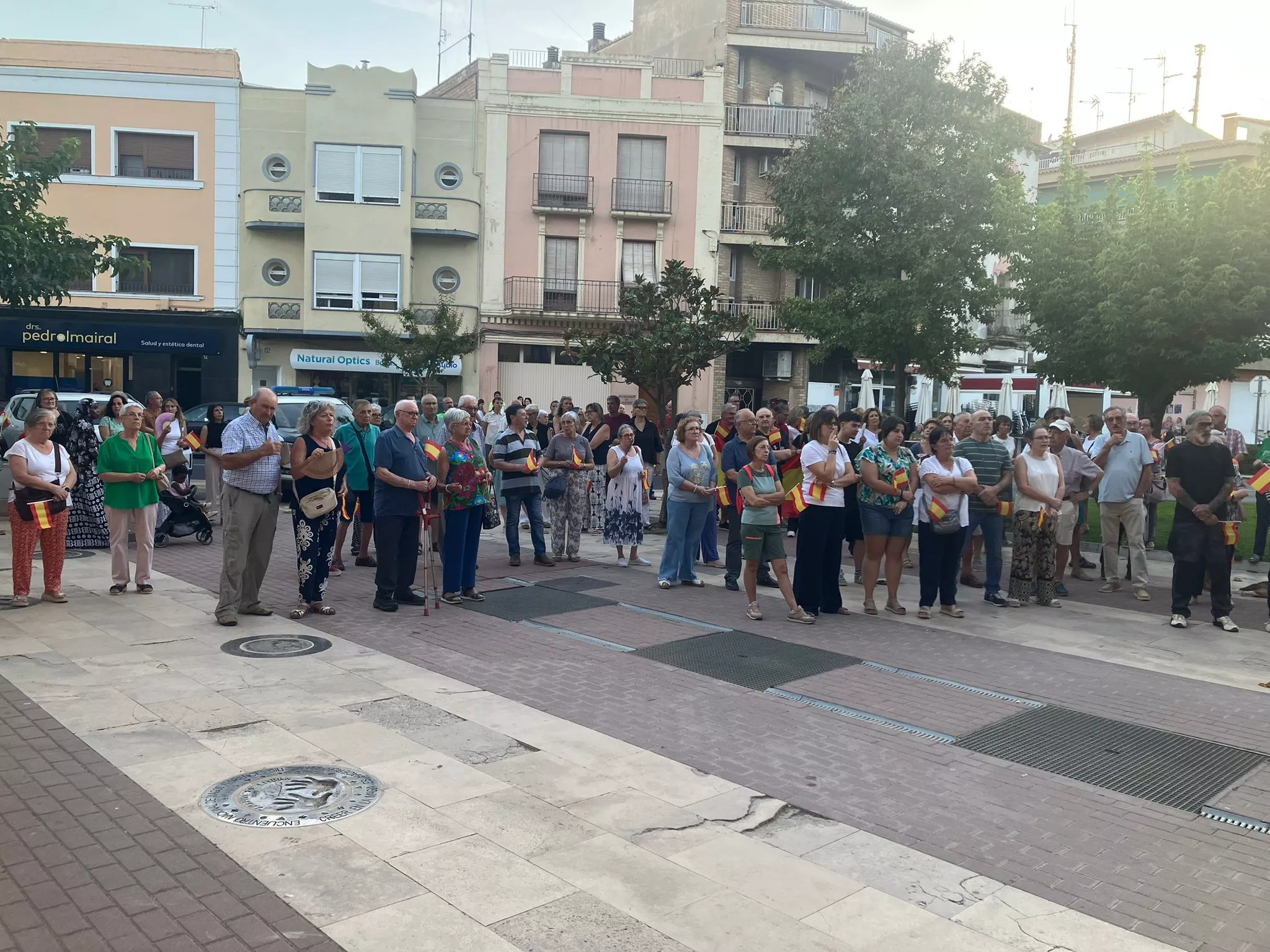 Concentración en Tamarite en apoyo a Ceuta. 