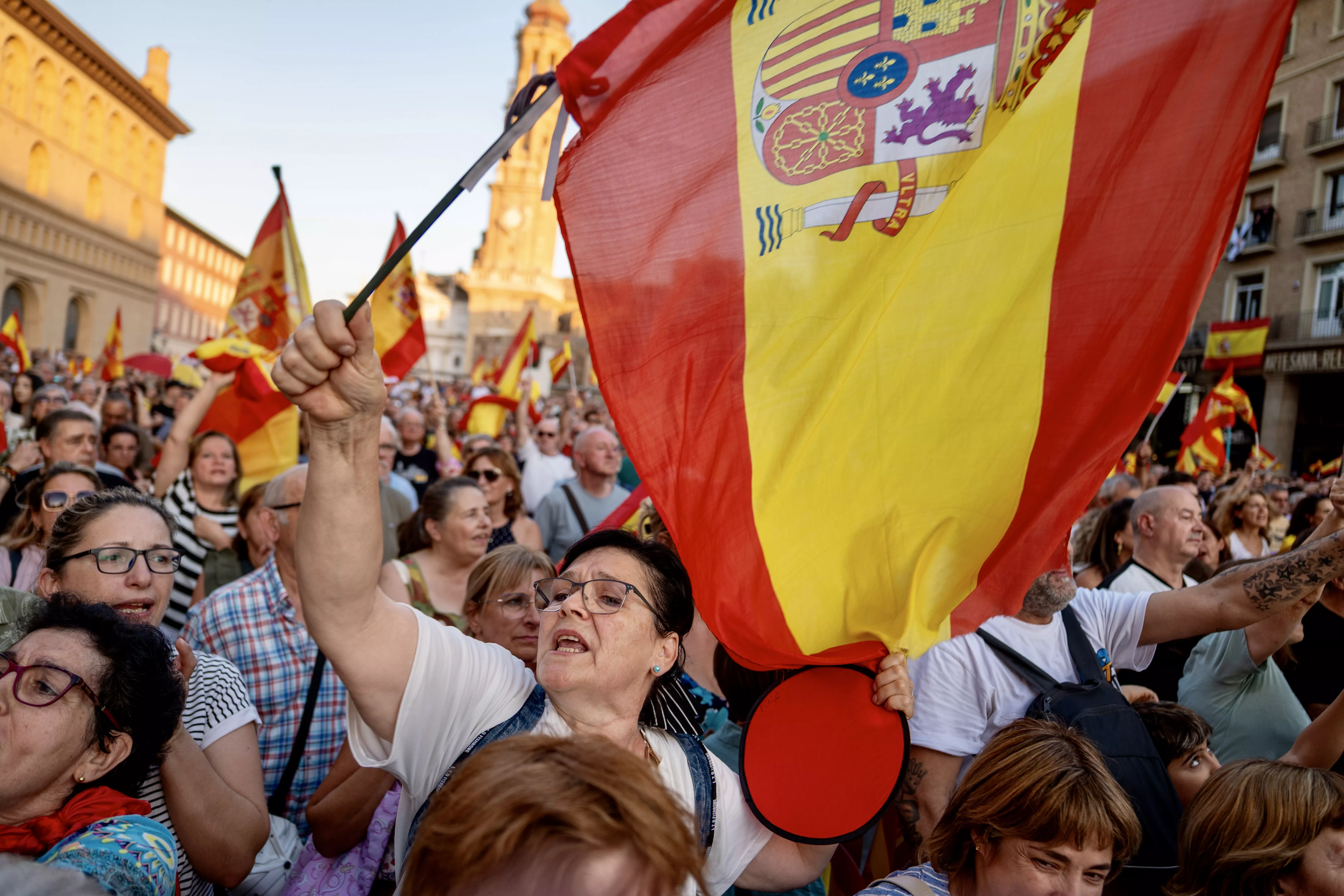 Concentración en Zaragoza en apoyo a Ceuta. 