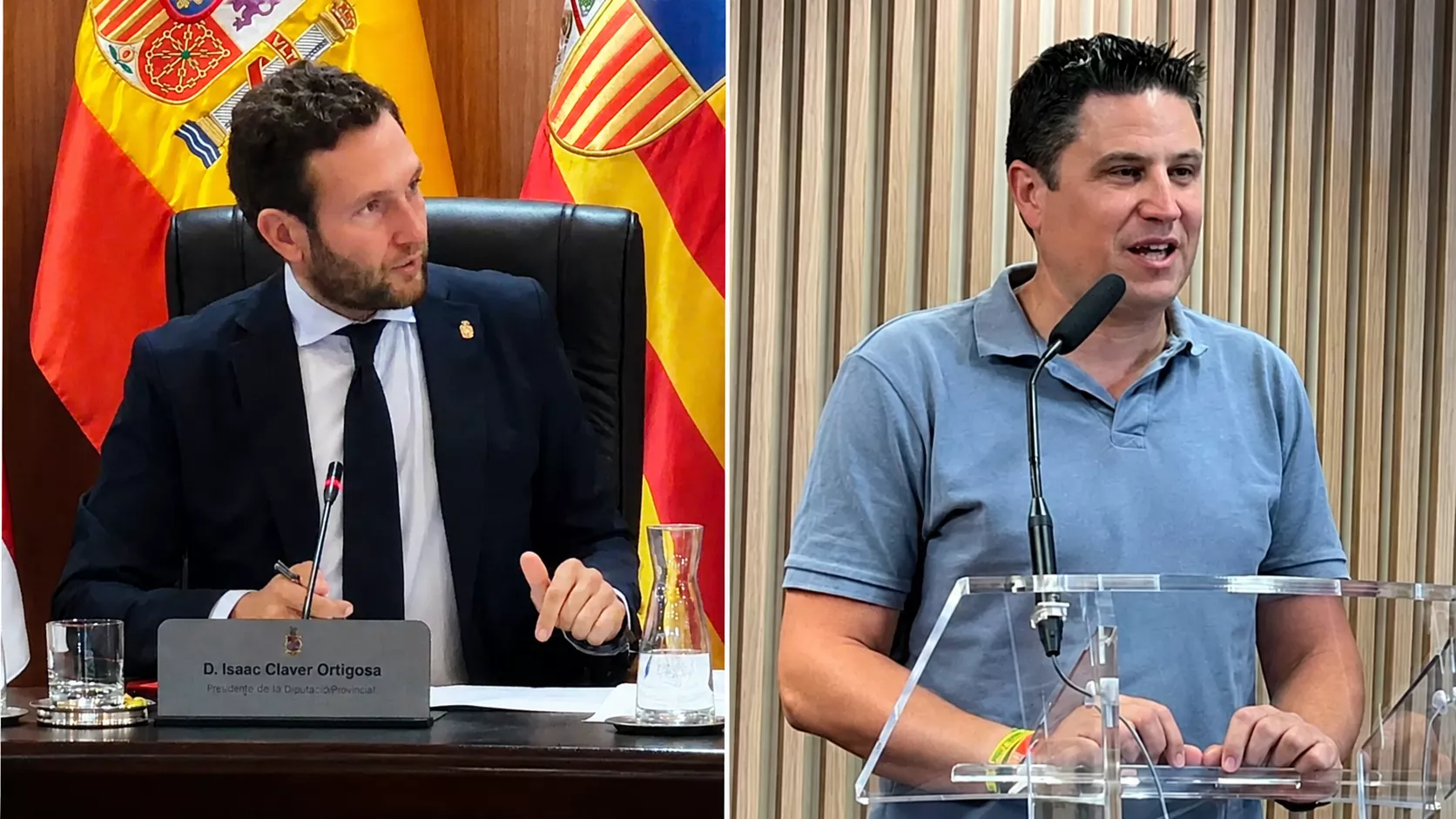 Isaac Claver y Antonio Biescas.