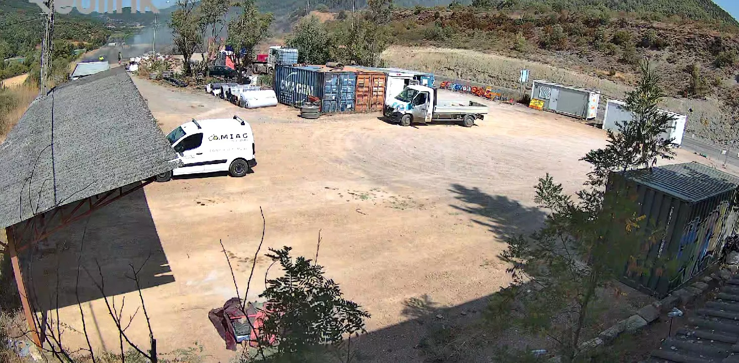 Uno de los videos del lugar de comienzo del incendio de Las Peñas de Riglos
