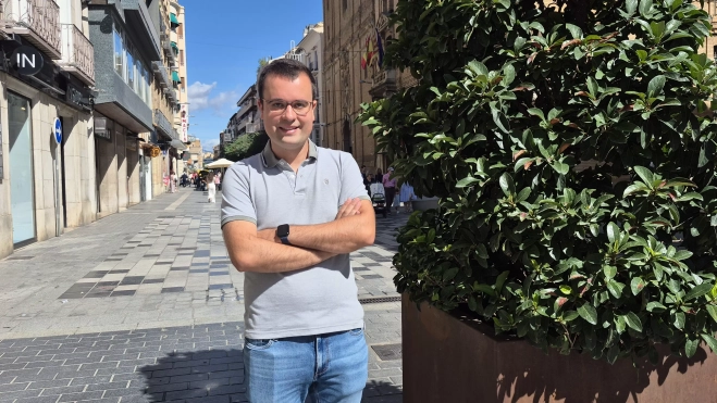 David Esporrín recuerda que Estudió el proyecto está dando los primeros pasos. Foto Myriam Martínez