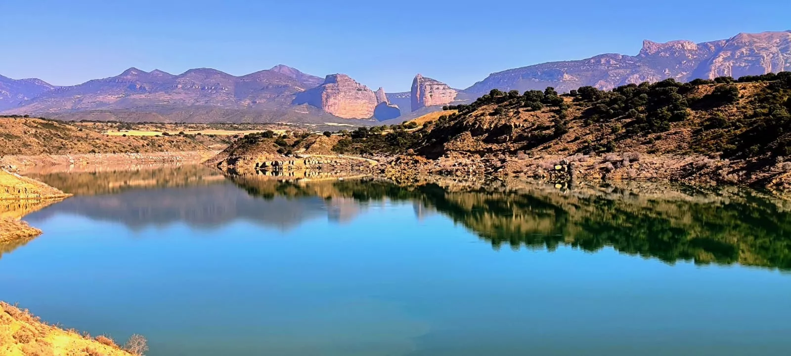El Embalse de Montearagón, al 50,59 % de su capacidad. Foto Joaquín Santafé