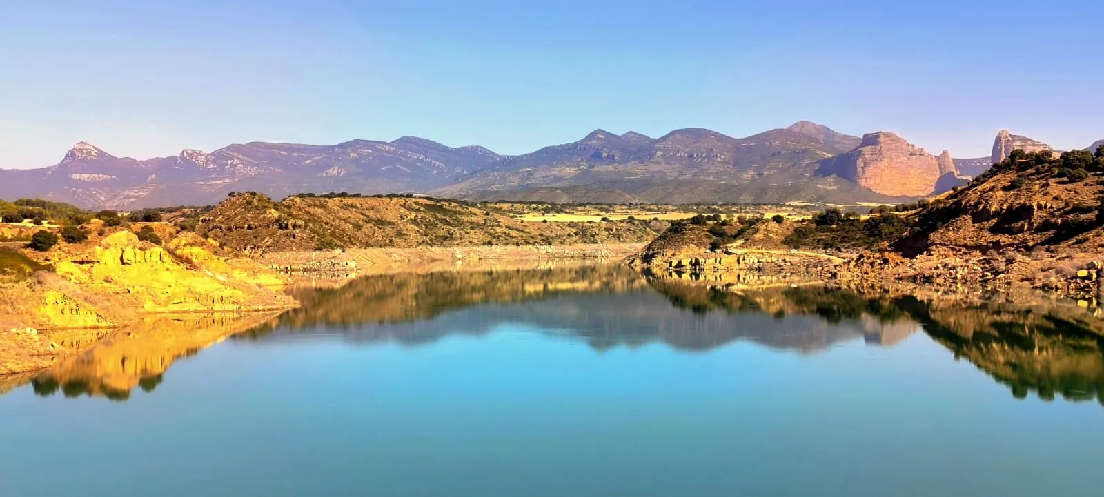 El Embalse de Montearagón, al 50,59 % de su capacidad. Foto Joaquín Santafé