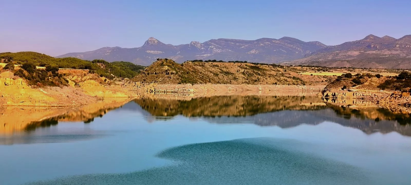 El Embalse de Montearagón, al 50,59 % de su capacidad. Foto Joaquín Santafé