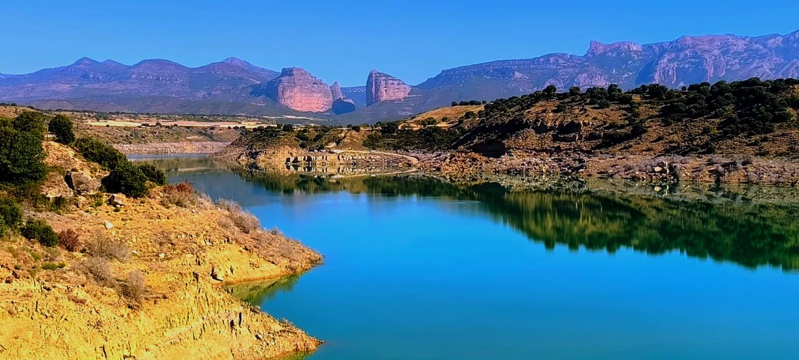 El Embalse de Montearagón, al 50,59 % de su capacidad. Foto Joaquín Santafé