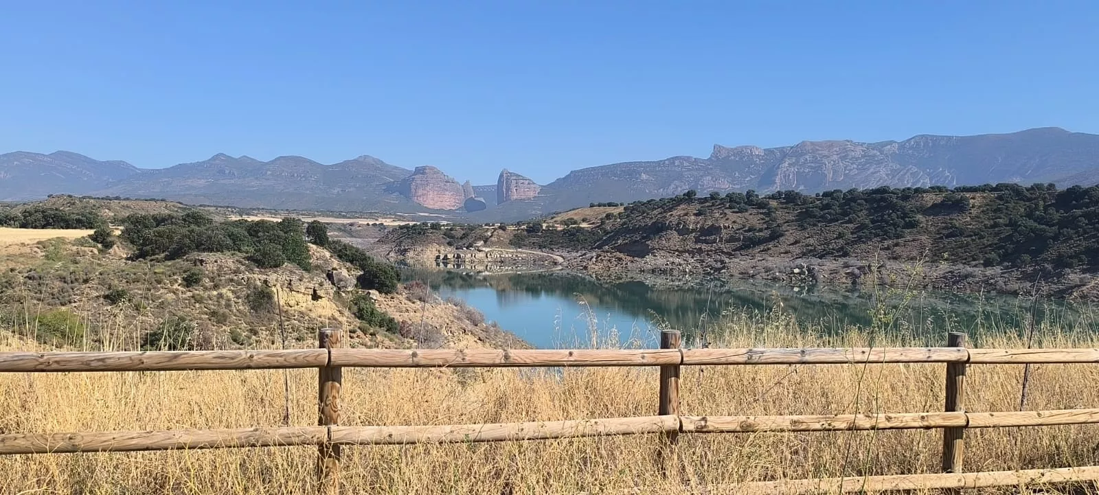 El Embalse de Montearagón, al 50,59 % de su capacidad. Foto Joaquín Santafé