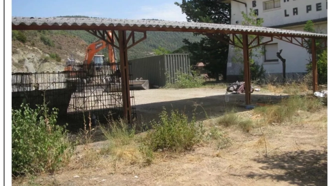 Zona donde se encontró el mechero