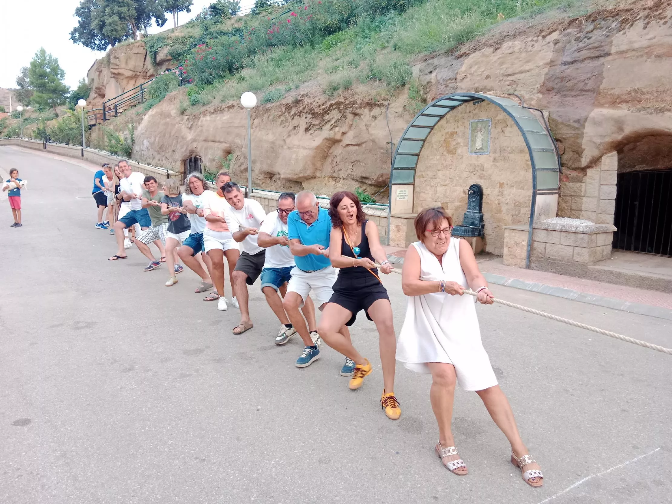 Juegos tradicionales en Tramaced, soga