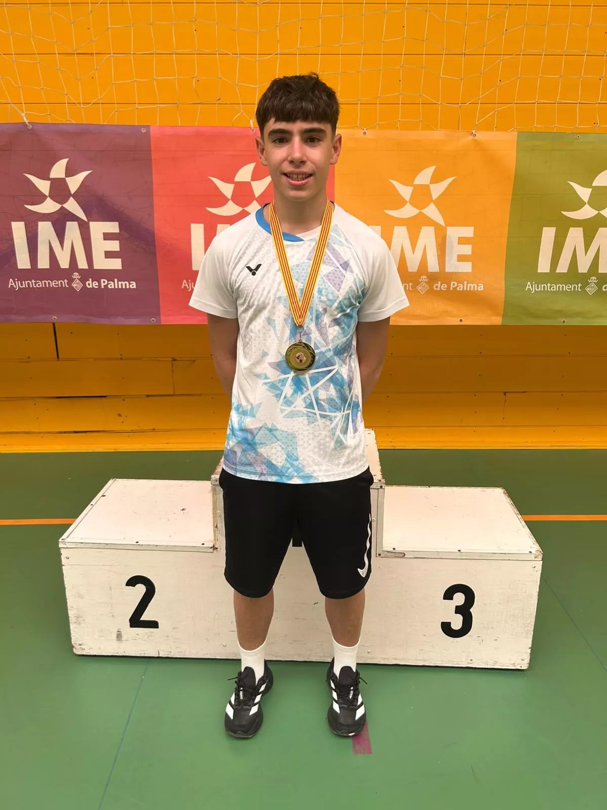 Hugo Gállego, campeón de dobles en Palma.