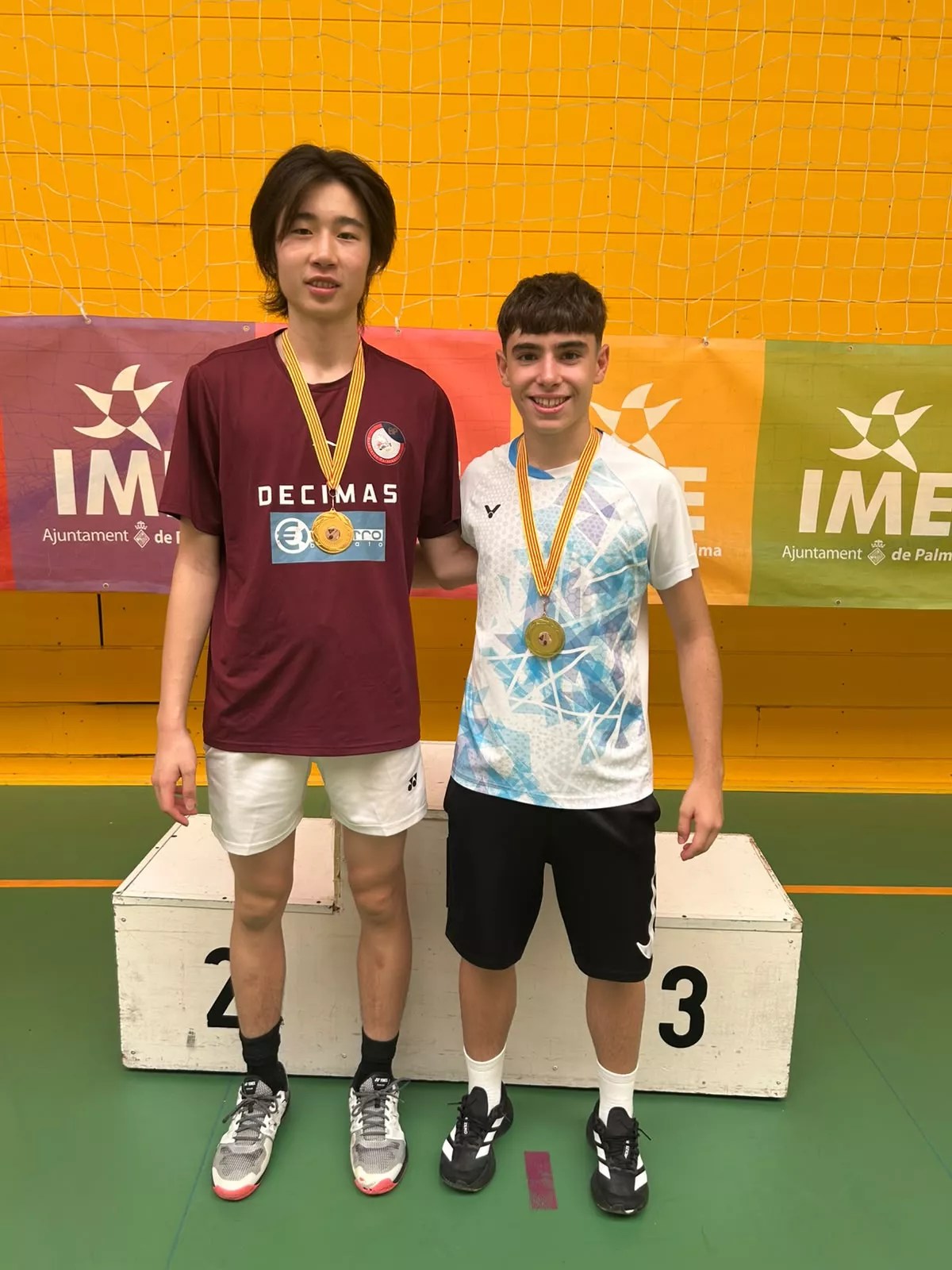 Hugo Gállego, campeón de dobles en Palma con Miao Ruifeng.