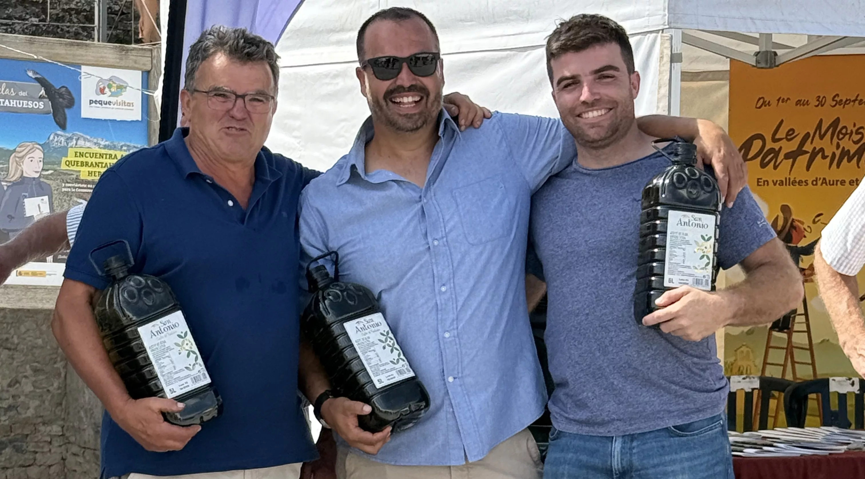 Premiados en el concurso de ganado.