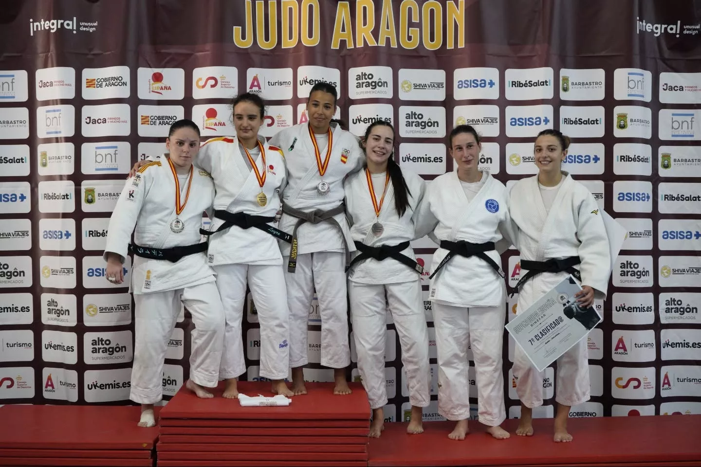 Podio femenino Supercopa Junior