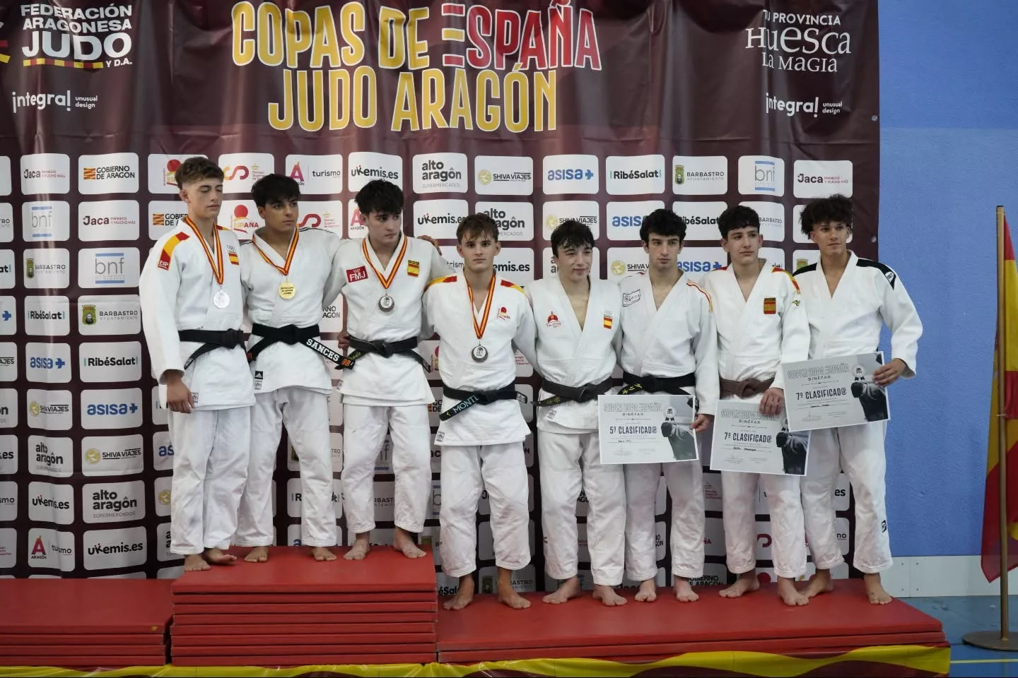 Podio masculino Supercopa Junior