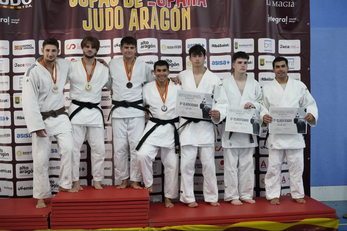 Podio masculino Supercopa Junior