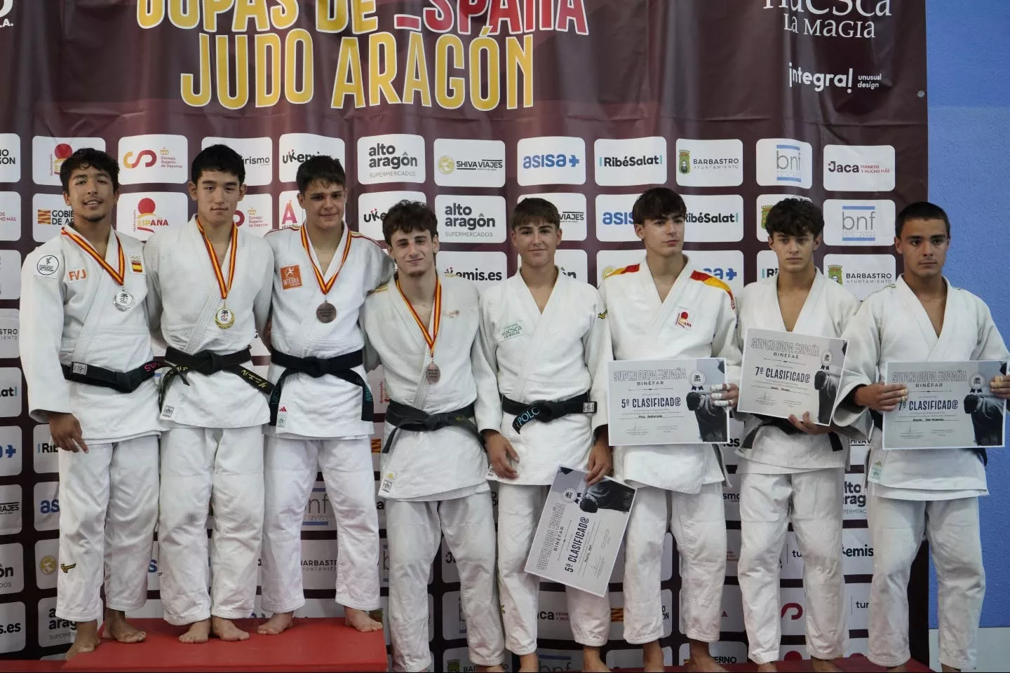 Podio masculino Supercopa Junior