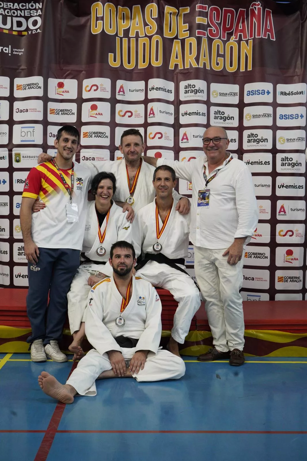 Veteranos del Club Judo Binéfar