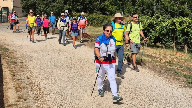 Un momento de la caminata. Un momento de la caminata.