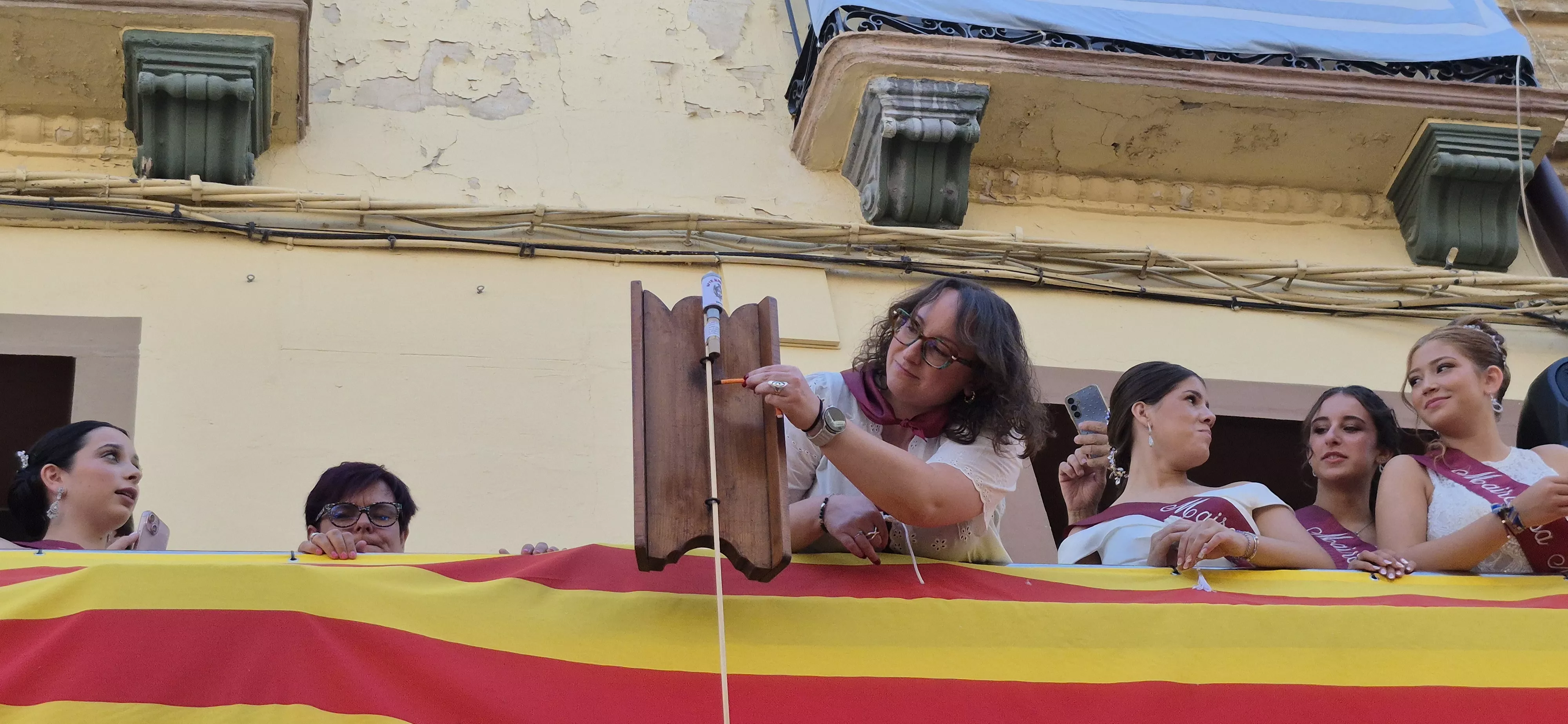 Imágenes del inicio de las fiestas de Almudévar 2026. Foto Myriam Martínez