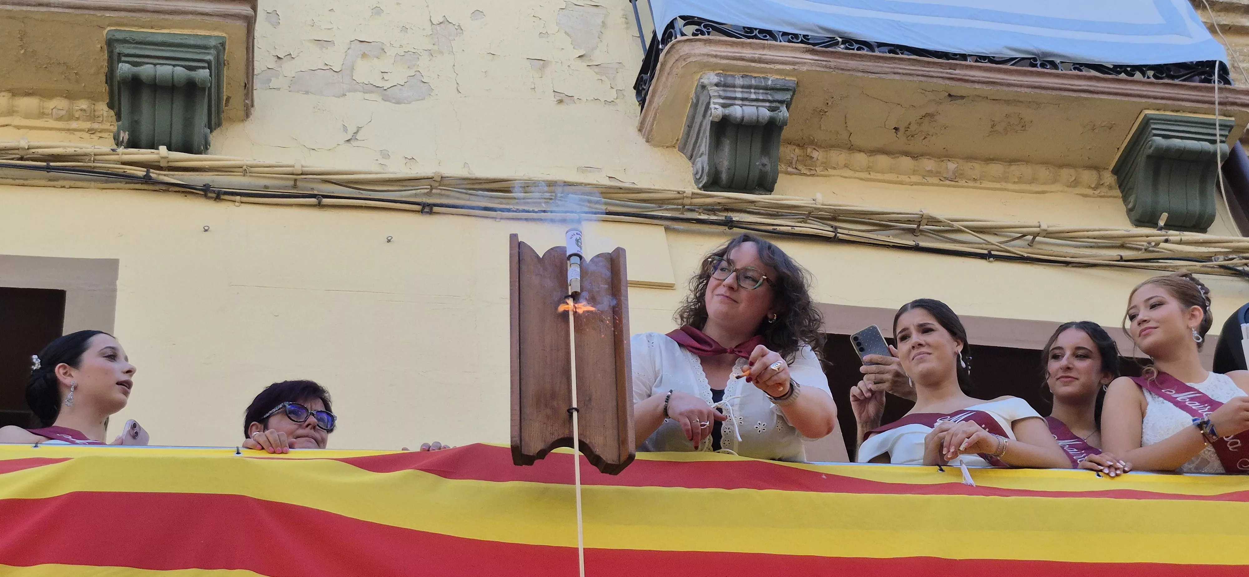 Imágenes del inicio de las fiestas de Almudévar 2026. Foto Myriam Martínez