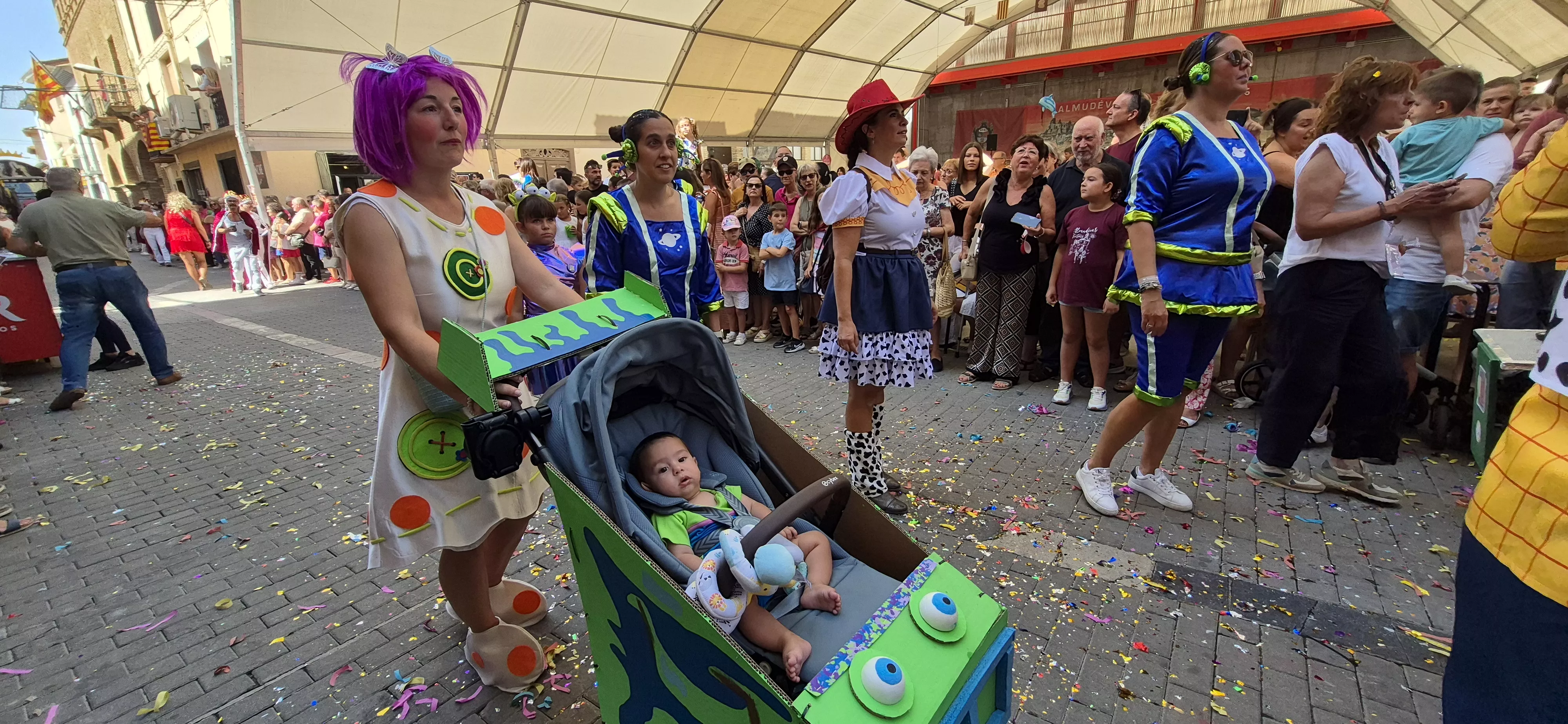 Imágenes del inicio de las fiestas de Almudévar 2026. Foto Myriam Martínez