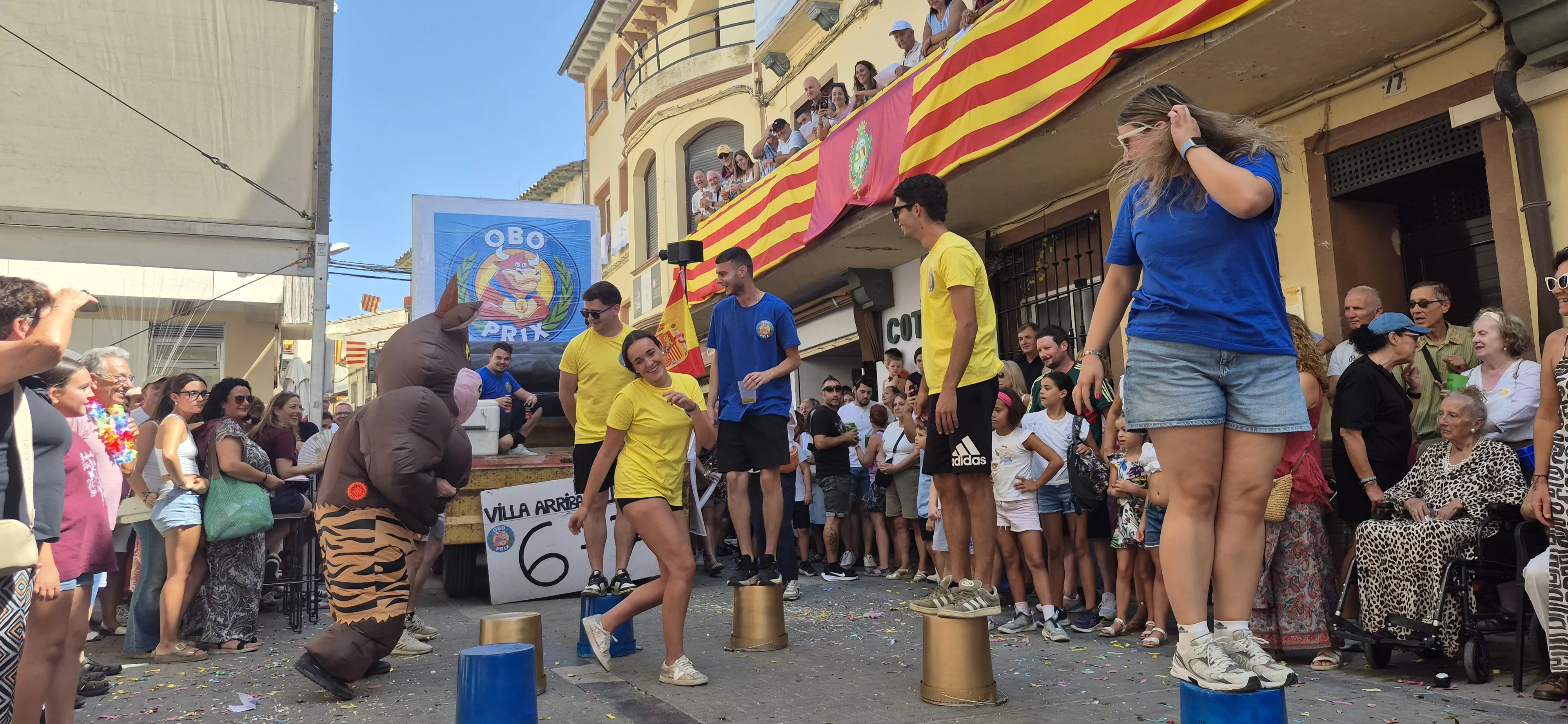 Imágenes del inicio de las fiestas de Almudévar 2026. Foto Myriam Martínez