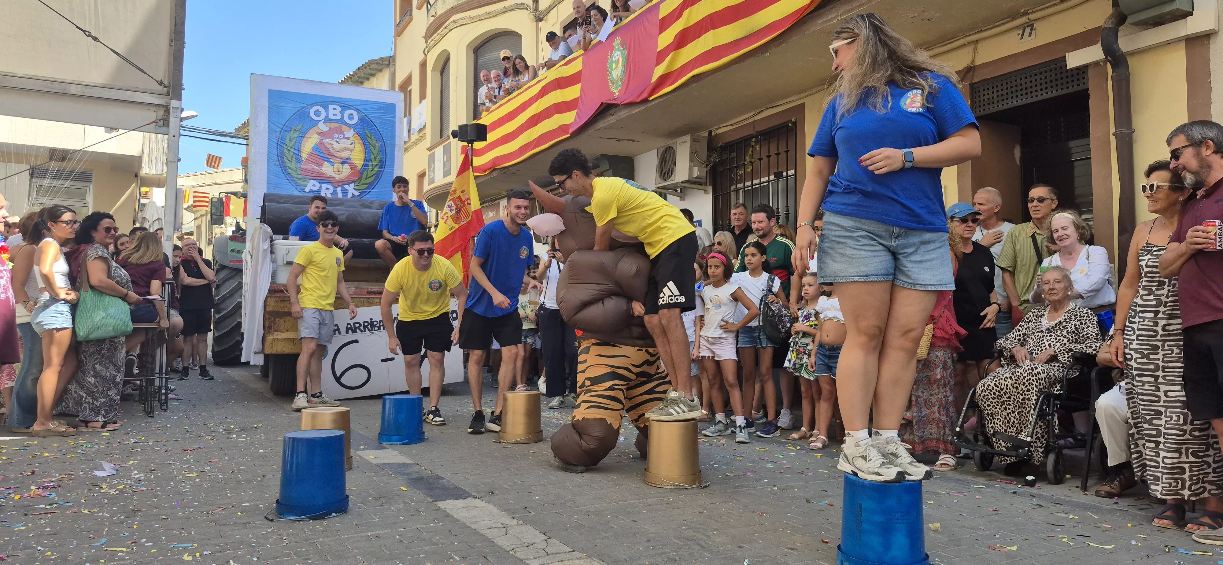 Imágenes del inicio de las fiestas de Almudévar 2026. Foto Myriam Martínez
