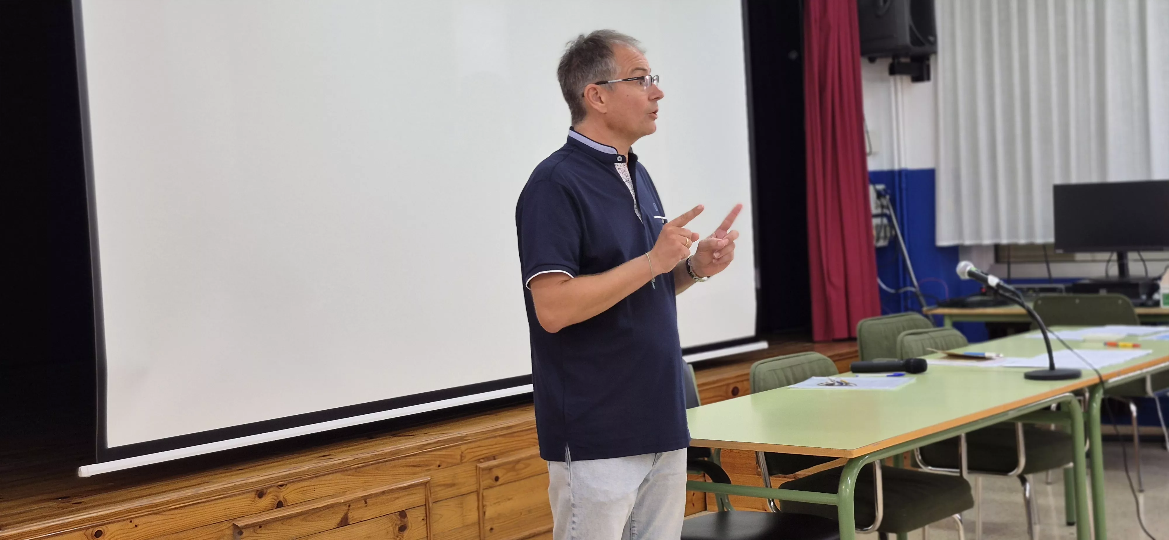 Eduardo Marsó. IES Lucas Mallada este curso 2026-2027. Foto Myriam Martínez