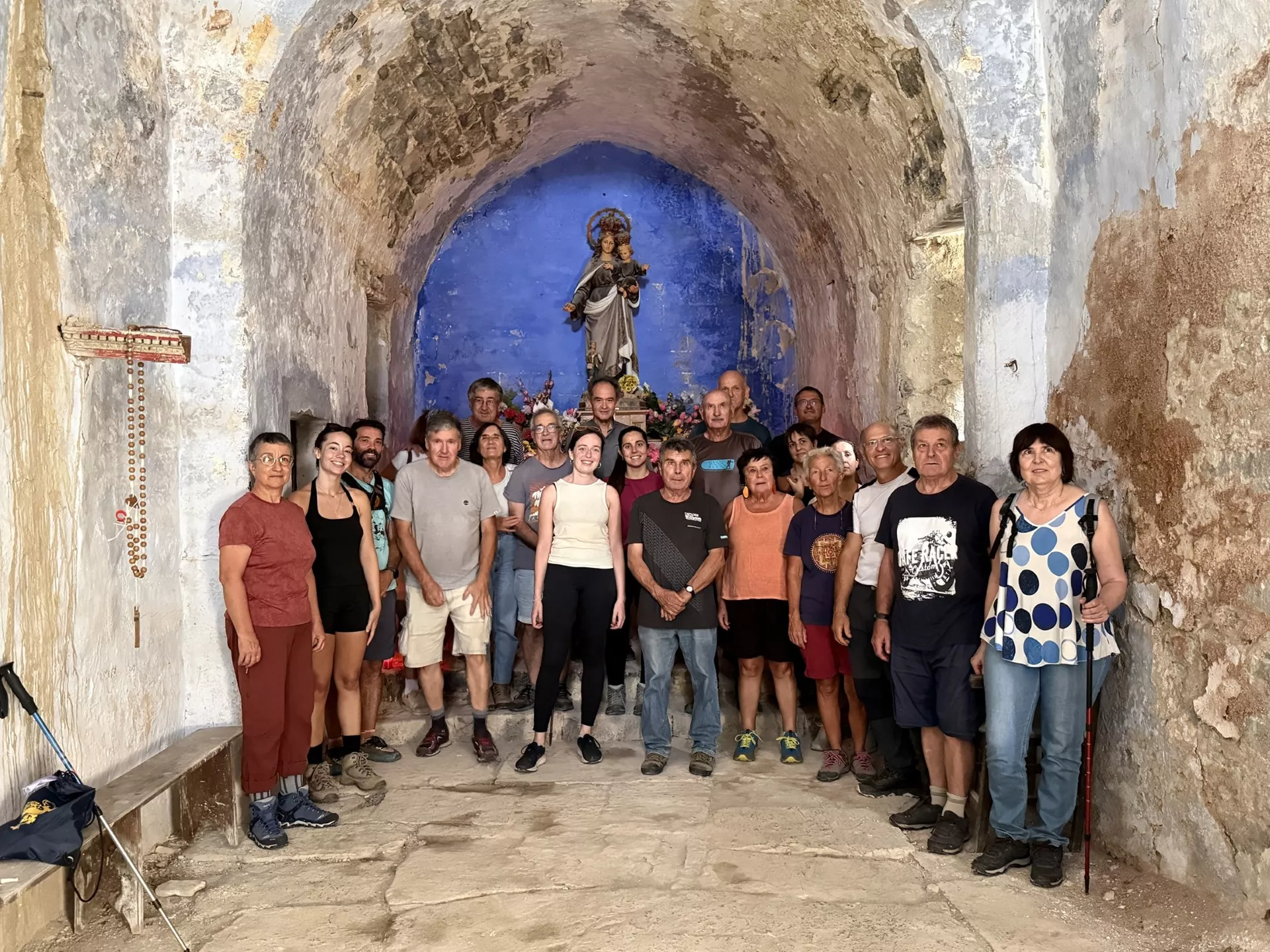 Vecinos de Sobrarbe vuelven a pedir agua a la Virgen de la Sierra en plena sequía.
