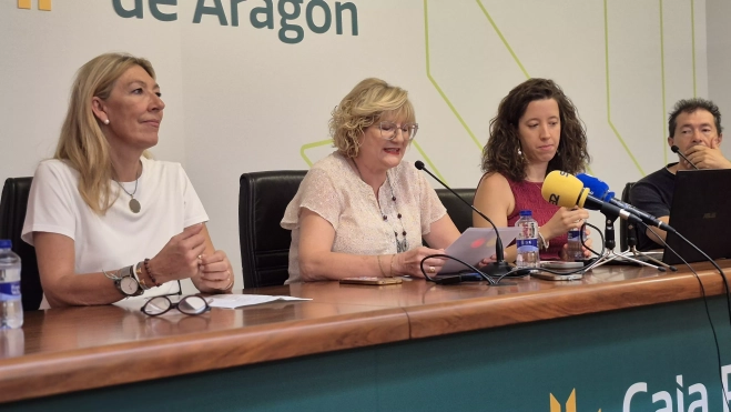 Marta Escartín, Peña Hernando, Alicia López y Javier Cruchaga. Foto Myriam Martínez