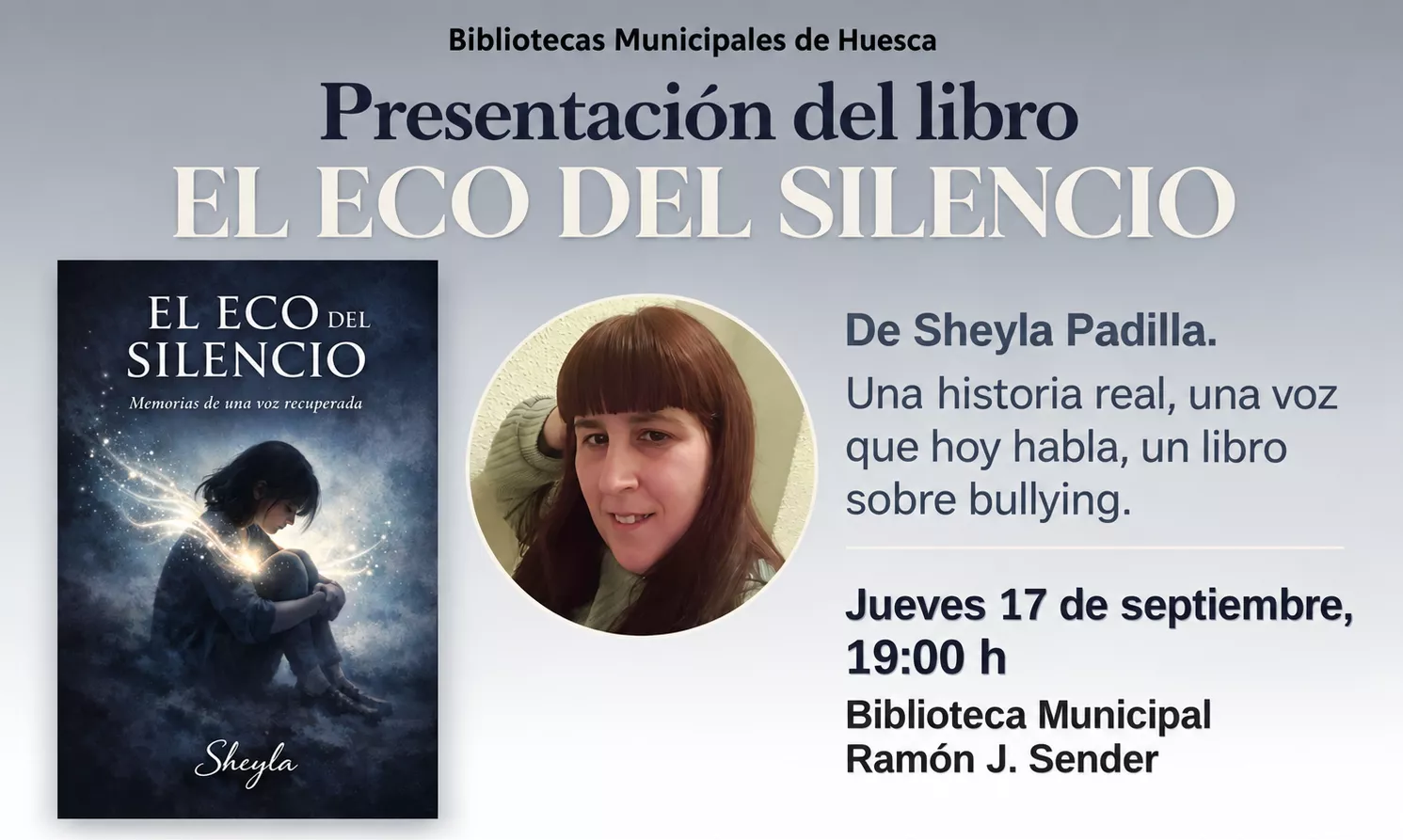 Sheyla Padilla presenta en Huesca El Eco del silencio. Memorias de una voz recuperada