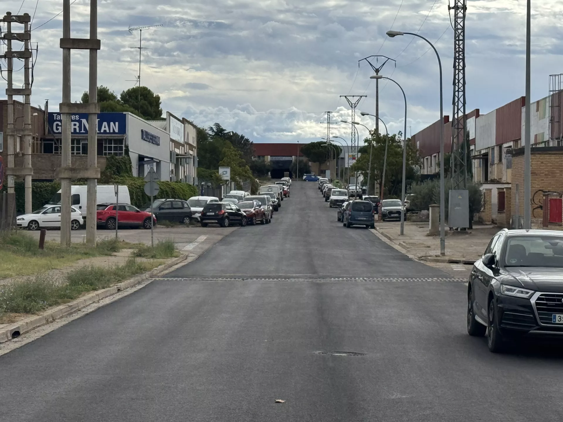Calle Artes Gráficas de Huesca.
