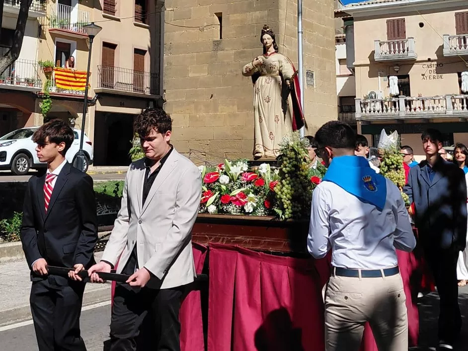 Celebración en Ayerbe del día de Santa Leticia