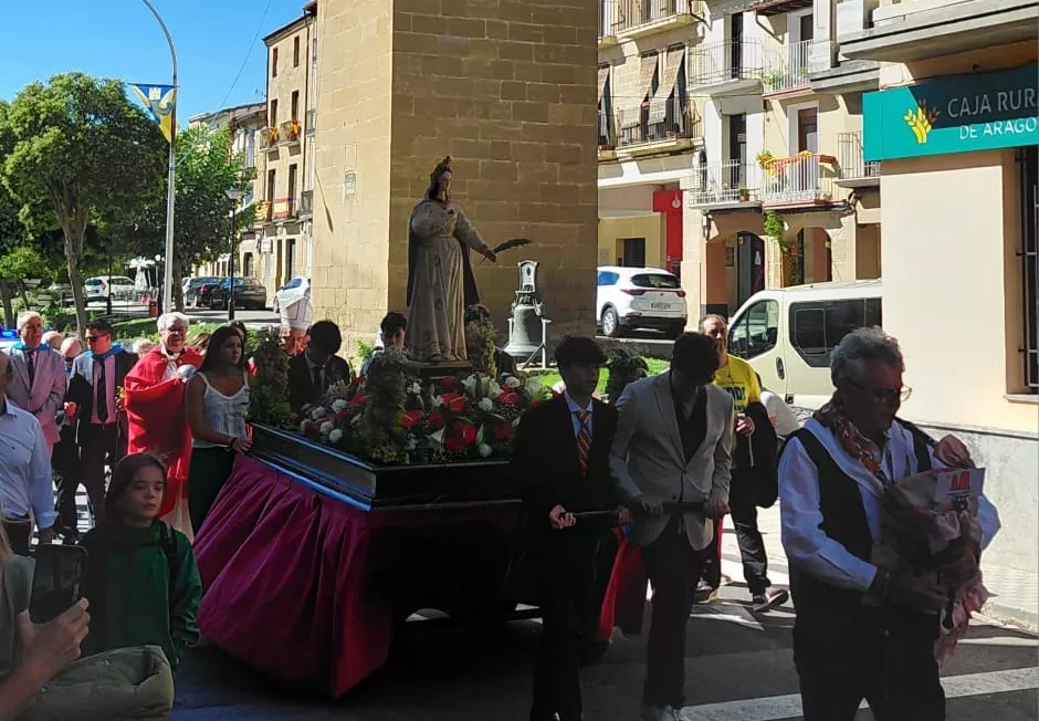 Celebración en Ayerbe del día de Santa Leticia