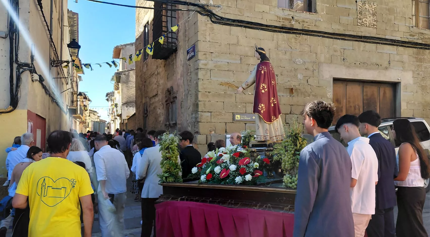 Celebración en Ayerbe del día de Santa Leticia