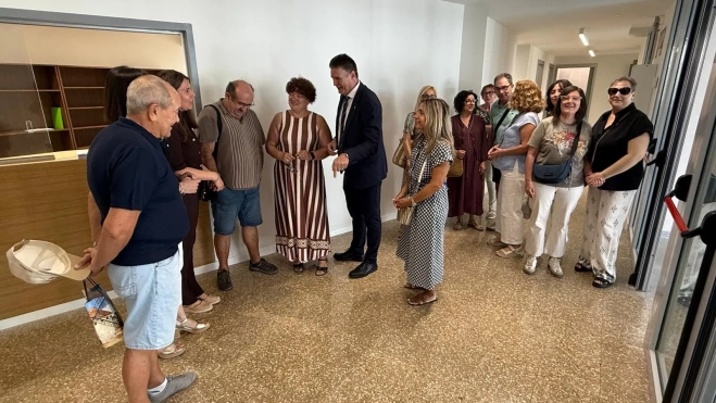 Jornada de Puertas Abiertas en el San José en Fraga con presencia del alcalde Gramún