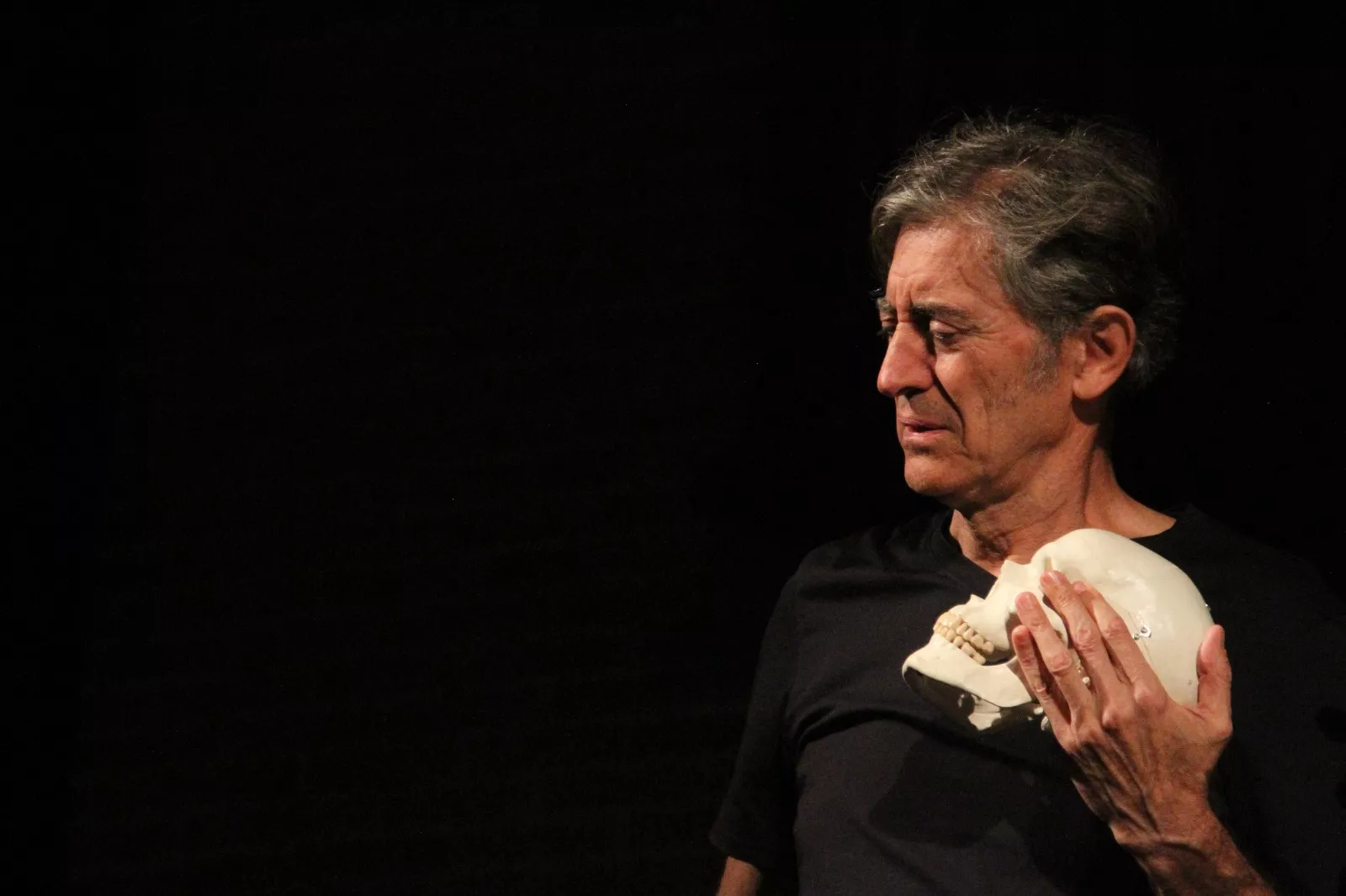 Jesús Peñas y el  Sr. Calaca en Robres. Foto Carlos Neofato