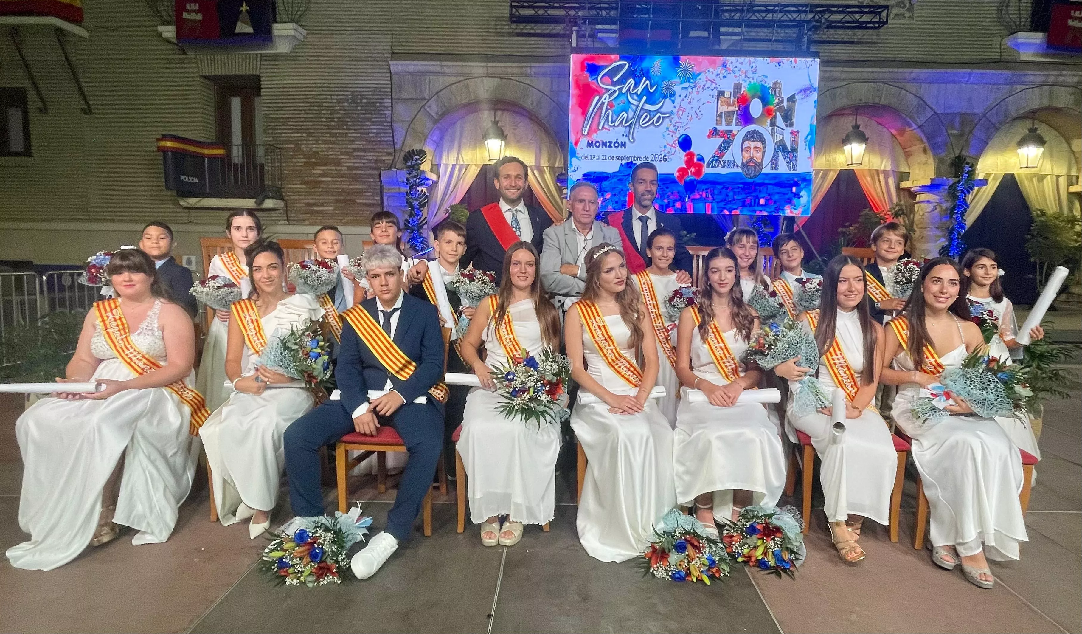 .Monzón pone rostro y verso a las fiestas de San Mateo 2026 con sus Zagalas, Zagal, Zagaletas y Zagaletes.