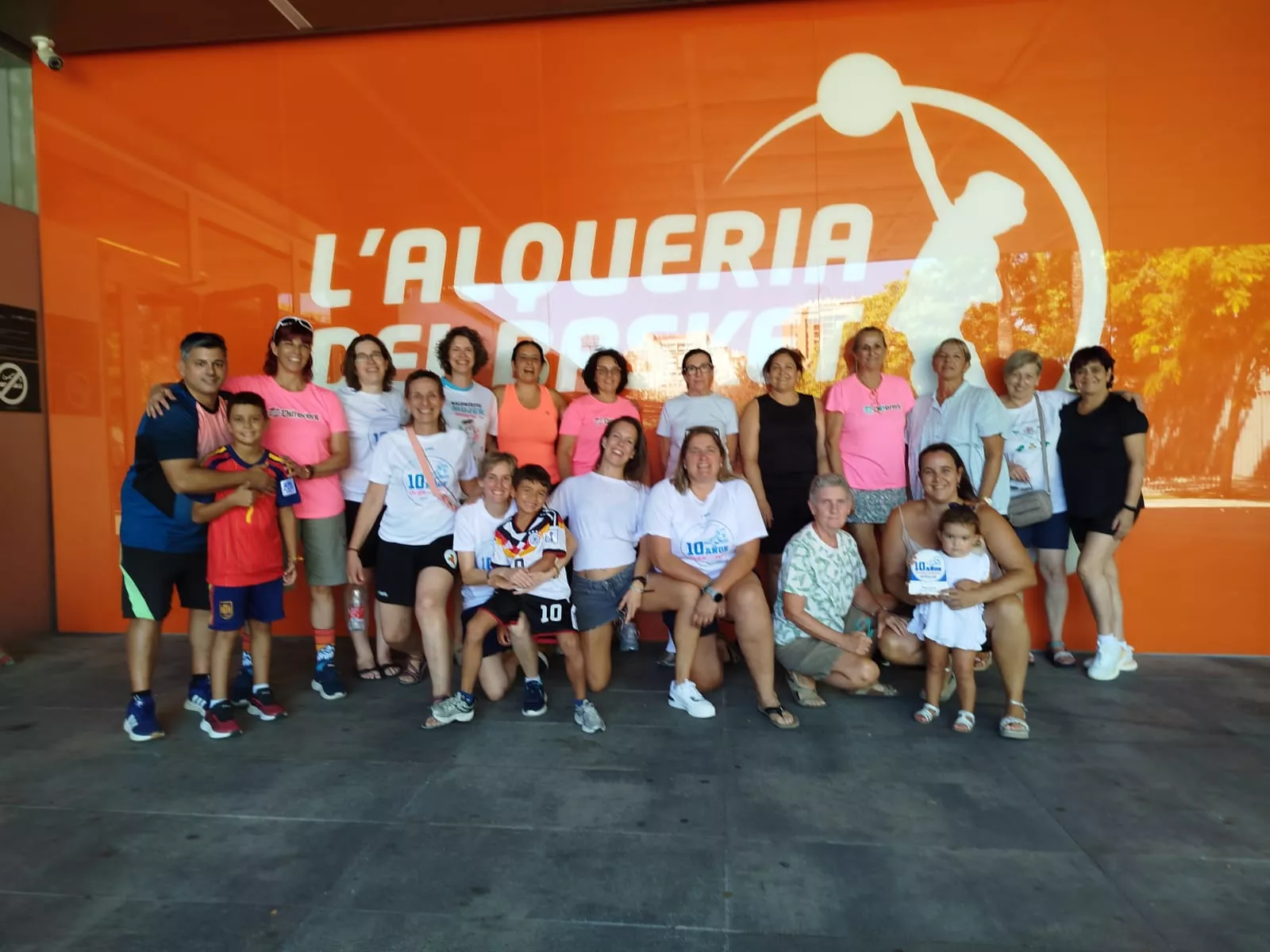 La expedición oscense en Valencia.